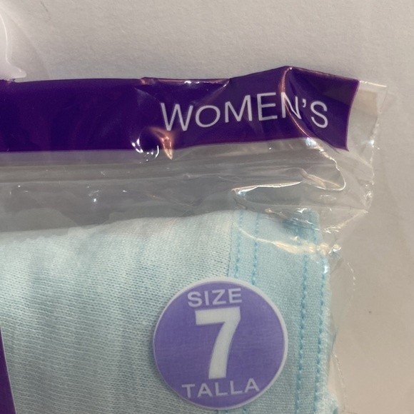 Hanes Hi Cut Underwear Panties Size 7 Women Cotton Blend Large - Picture 3 of 13